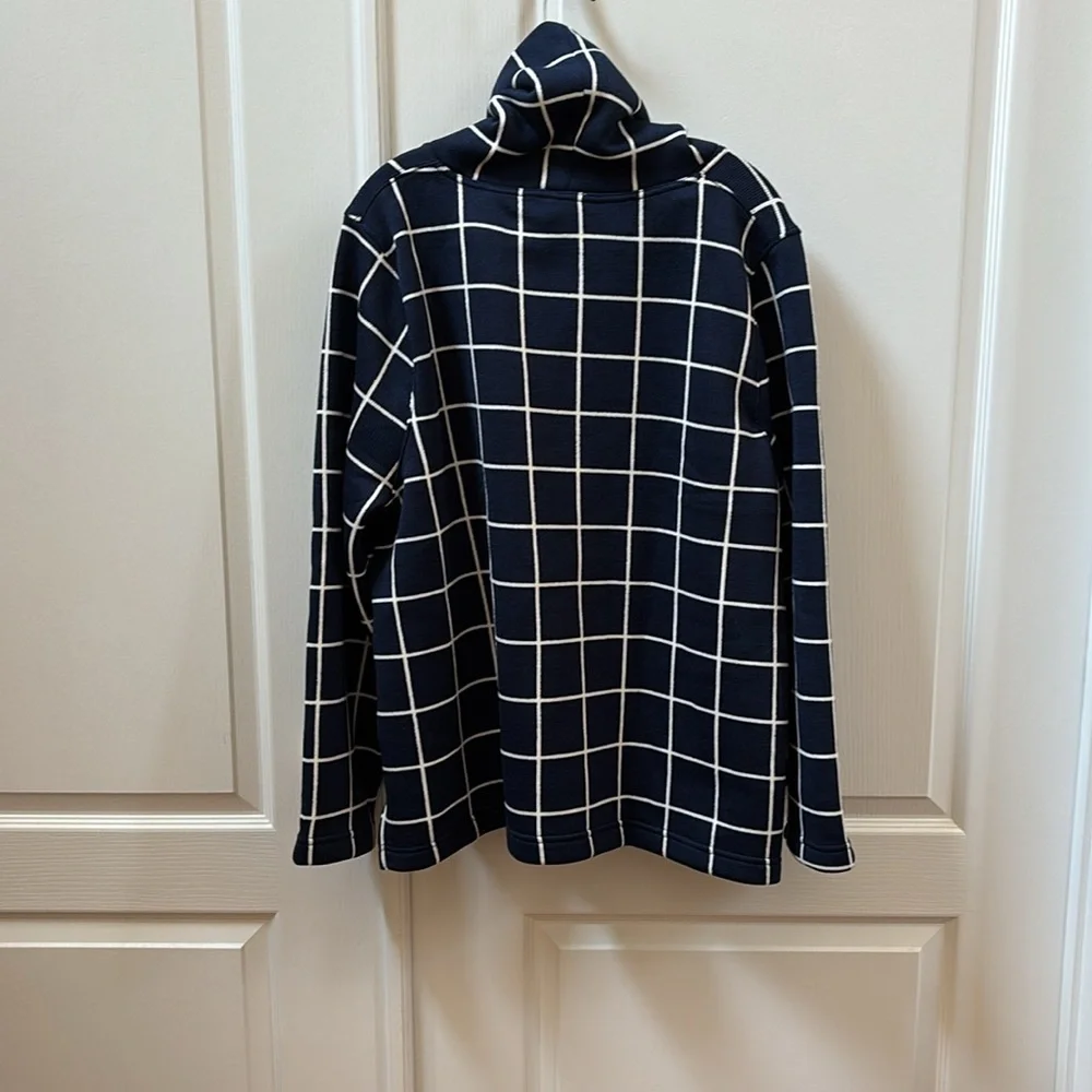 J. Crew Navy and White Striped Turtleneck - Picture 3 of 3